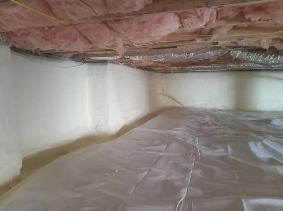 Crawl space encapsulation with closed-cell spray foam for Flat Roof Repair in Alamo